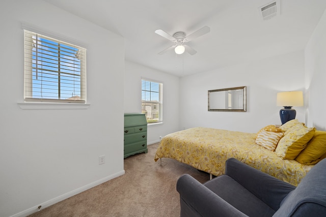 23515 Weir Box Rd, Hockley, TX 77447 - carpeted bedroom featuring baseboards and a ceiling fan