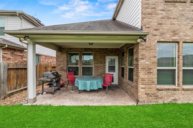 26020 Bassfield Ln, Katy, TX 77494 - view of patio / terrace with grilling area