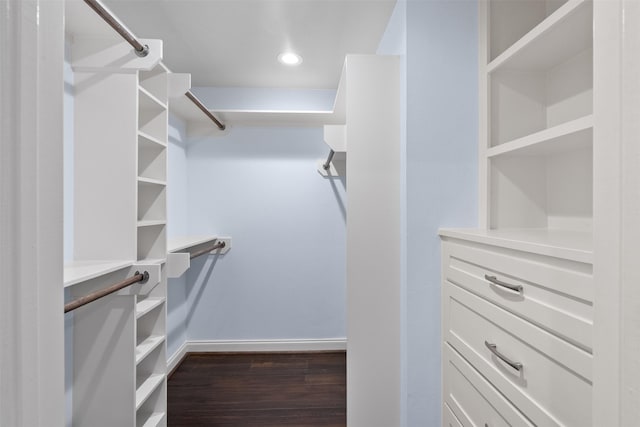 1139 Lehman St, Houston, TX 77018 - walk in closet with dark wood-style flooring