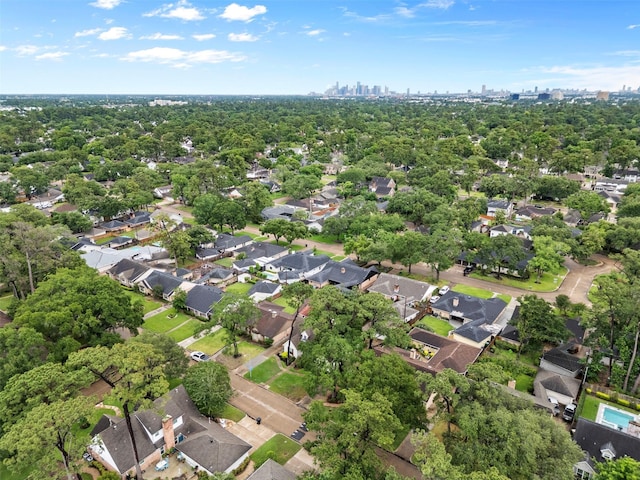 1139 Lehman St, Houston, TX 77018 - aerial view of property and surrounding area featuring nearby urban area