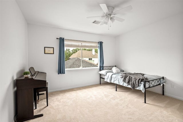 1706 Brightlake Way, Missouri City, TX 77459 - carpeted bedroom featuring baseboards and ceiling fan