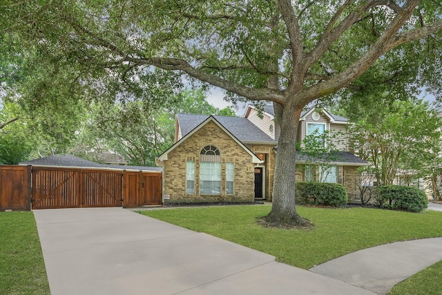 15427 Stonehill Dr, Houston, TX 77062 - traditional home with roof with shingles, driveway, and brick siding