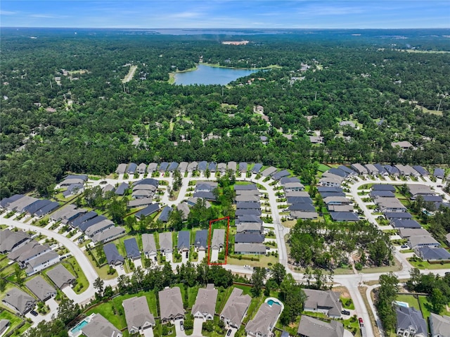 296 N Cascade Heights Dr, Montgomery, TX 77316 - view of property location with a heavily wooded area, a large body of water, and nearby suburban area