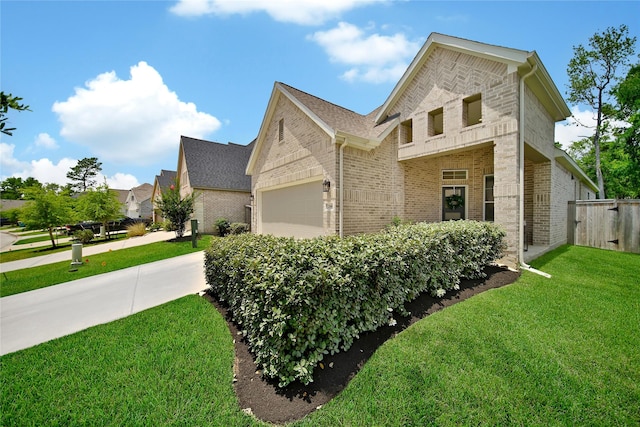 296 N Cascade Heights Dr, Montgomery, TX 77316 - view of front of property with brick siding and an attached garage
