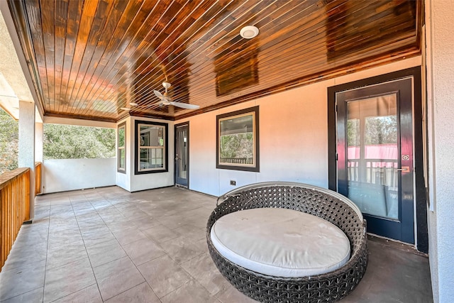 6121 County Road 225, Hungerford, TX 77448 - view of patio / terrace featuring a ceiling fan