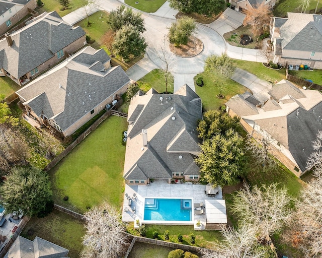 138 Kaden Creek Pl, Montgomery, TX 77316 - aerial perspective of suburban area featuring a pool