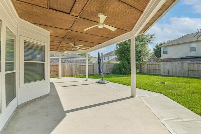 15503 Hickory Dale St, Cypress, TX 77429 - view of patio / terrace with a ceiling fan
