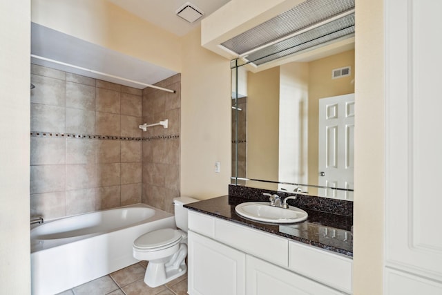3231 Allen Pkwy Unit 4207, Houston, TX 77019 - full bath with vanity, shower / bathtub combination, toilet, and tile patterned flooring