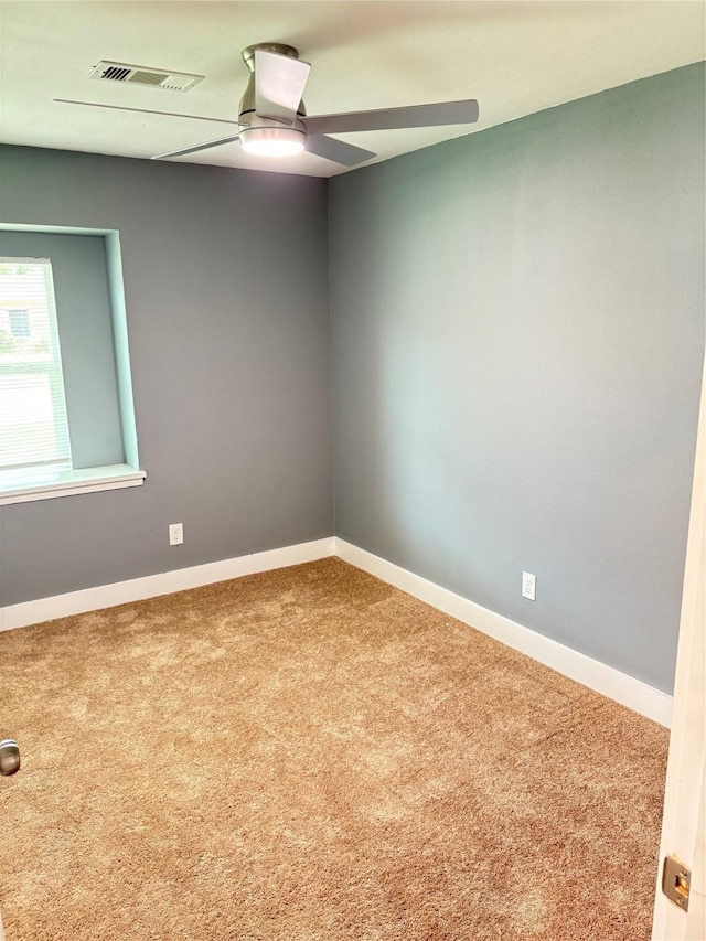 5159 Dumore Dr, Houston, TX 77048 - spare room with carpet flooring, ceiling fan, and baseboards