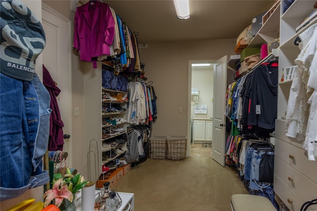 10040 Easton Sky Ln, Cypress, TX 77433 - walk in closet with carpet floors