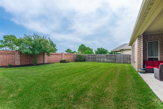 10040 Easton Sky Ln, Cypress, TX 77433 - view of yard featuring outdoor lounge area