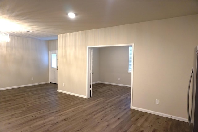 21930 King Heights Ln, Houston, TX 77073 - unfurnished room with dark wood finished floors and baseboards