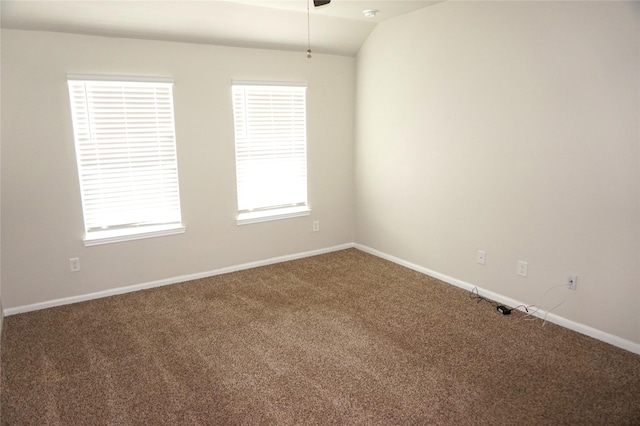 21930 King Heights Ln, Houston, TX 77073 - carpeted spare room with vaulted ceiling and baseboards