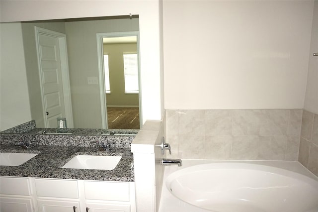21930 King Heights Ln, Houston, TX 77073 - full bath featuring a bath and double vanity