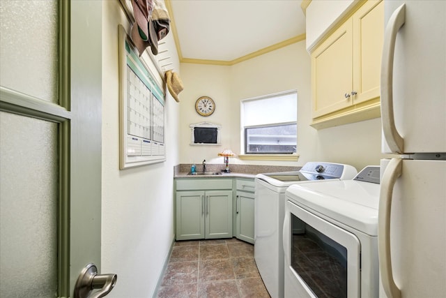 210 Victoria Way, Friendswood, TX 77546 - laundry room with cabinet space and independent washer and dryer