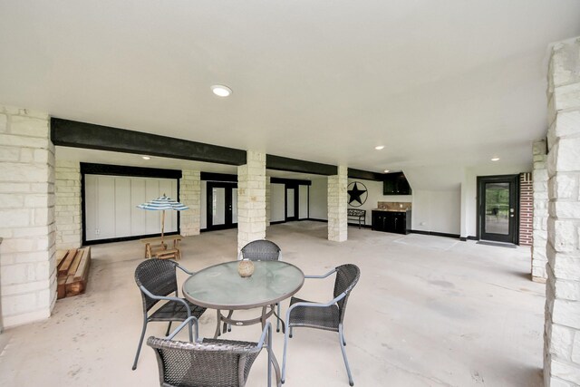 7519 Foster Creek Dr, Richmond, TX 77406 - view of patio / terrace featuring outdoor dining space