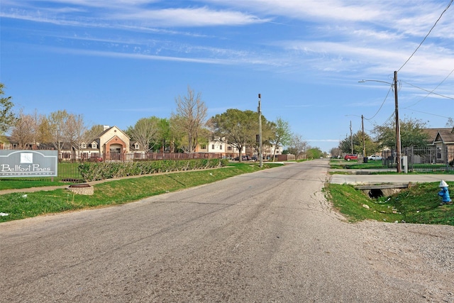 8137 Canyon St, Houston, TX 77051 - view of asphalt road featuring street lighting and a residential view