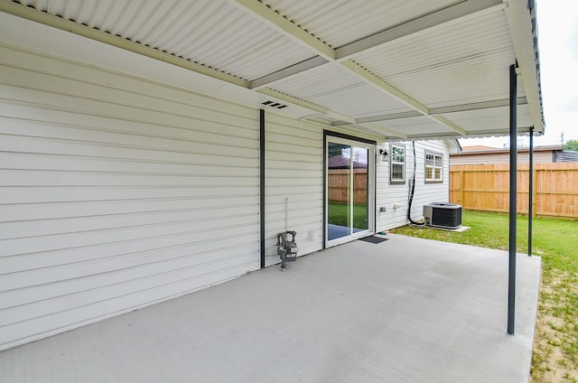 14934 Arundel Dr, Channelview, TX 77530 - view of patio / terrace with central air condition unit