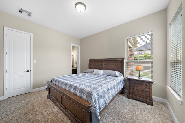 2506 Haven Hill Dr, Katy, TX 77494 - bedroom with light carpet, multiple windows, and baseboards