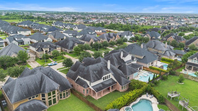 2506 Haven Hill Dr, Katy, TX 77494 - aerial view of residential area with a pool