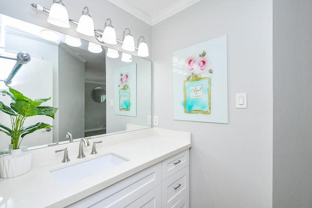 1908 Augusta Dr Unit 10, Houston, TX 77057 - bathroom featuring ornamental molding and vanity