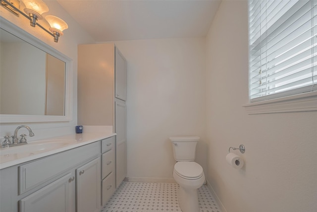 22023 Deaf P Smith Dr, Galveston, TX 77554 - bathroom featuring vanity and tile patterned floors