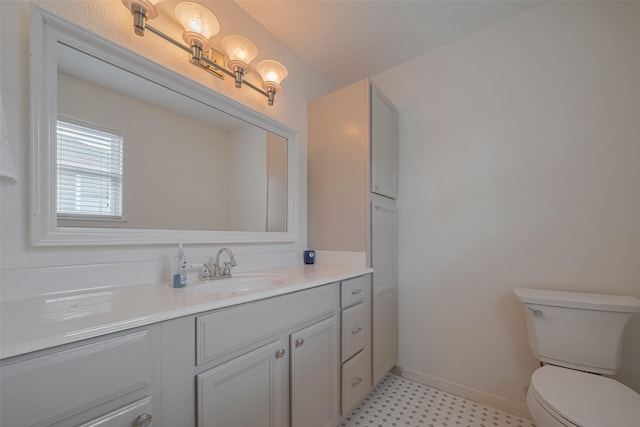 22023 Deaf P Smith Dr, Galveston, TX 77554 - bathroom featuring vanity and tile patterned floors