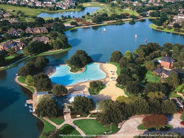 5023 Birch Manor Ln, Katy, TX 77494 - aerial view of property and surrounding area with a nearby body of water