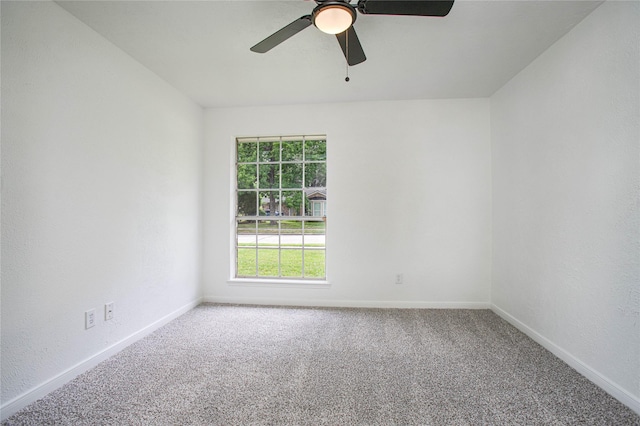 29302 Raestone St, Spring, TX 77386 - empty room with carpet floors, baseboards, and ceiling fan