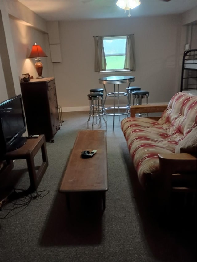 41 Lakeview Shores Dr, Coldspring, TX 77331 - living area featuring carpet and a ceiling fan