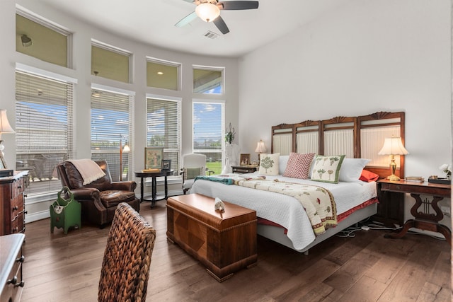 28911 Ally Lynn Way, Katy, TX 77494 - bedroom featuring hardwood / wood-style flooring and a ceiling fan
