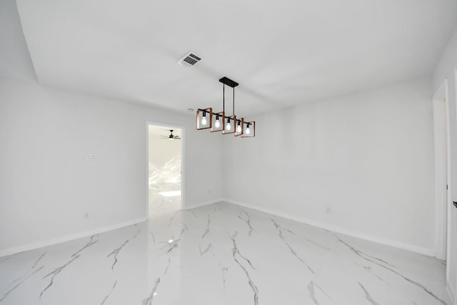 22718 Carter Moir Ln, Katy, TX 77449 - unfurnished dining area featuring baseboards and marble look tiles