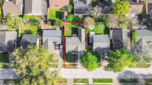 22718 Carter Moir Ln, Katy, TX 77449 - aerial view of residential area with property boundaries highlighted