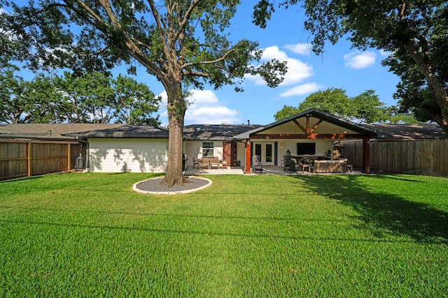 3010 Helberg Rd, Houston, TX 77092 - rear view of house featuring french doors and a patio area