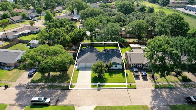 3010 Helberg Rd, Houston, TX 77092 - aerial view of residential area with property boundaries highlighted