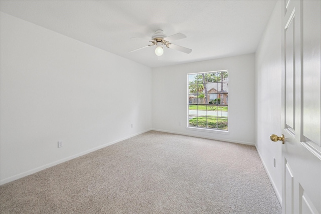 14507 Sycamore Lake Rd, Houston, TX 77062 - empty room with carpet flooring, a ceiling fan, and baseboards