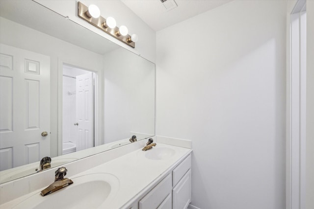 14507 Sycamore Lake Rd, Houston, TX 77062 - bathroom with double vanity and baseboards