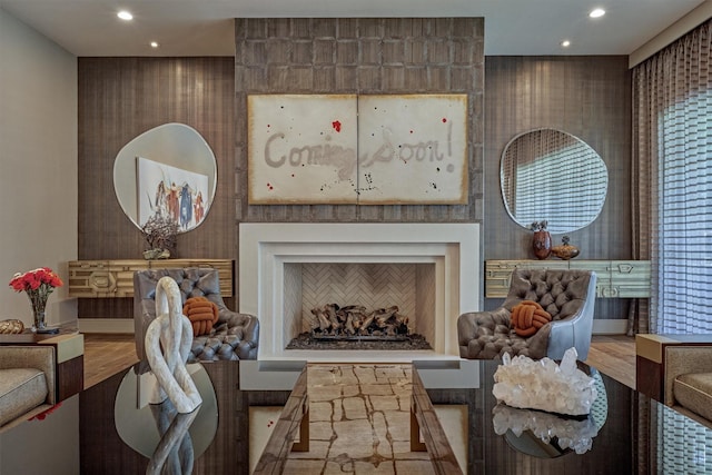 3637 Meadow Lake Ln, Houston, TX 77027 - living room with recessed lighting and wood finished floors