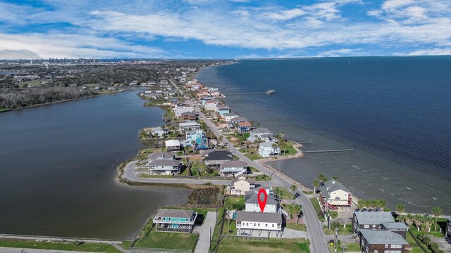 1205 Todville Rd, Seabrook, TX 77586 - aerial overview of property's location with a large body of water