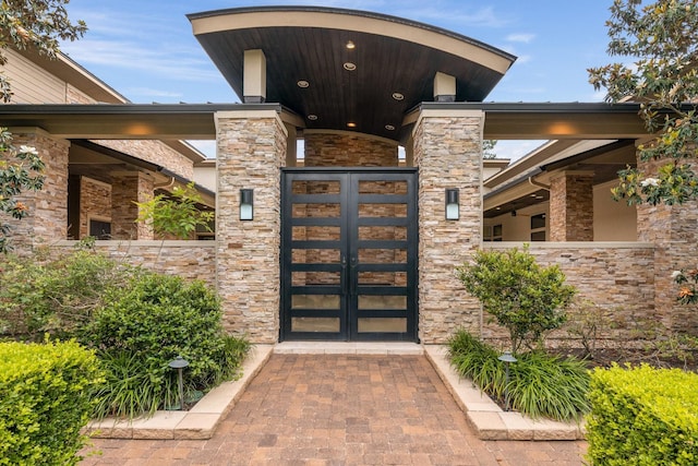 16827 Falcon Sound Dr, Montgomery, TX 77356 - entrance to property with stone siding