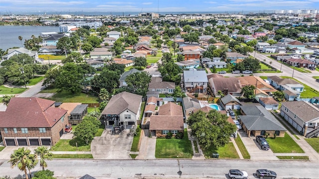 5720 Fraser Ave, Galveston, TX 77551 - aerial overview of property's location featuring nearby suburban area