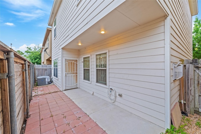 12627 Ashford Shore Dr, Houston, TX 77072 - fenced backyard with a patio and central AC