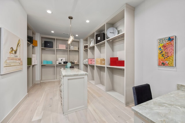 1710 Ebony Ln, Houston, TX 77018 - spacious closet with light wood-style floors