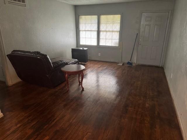 5111 Kelso St, Houston, TX 77021 - living area with wood finished floors and baseboards