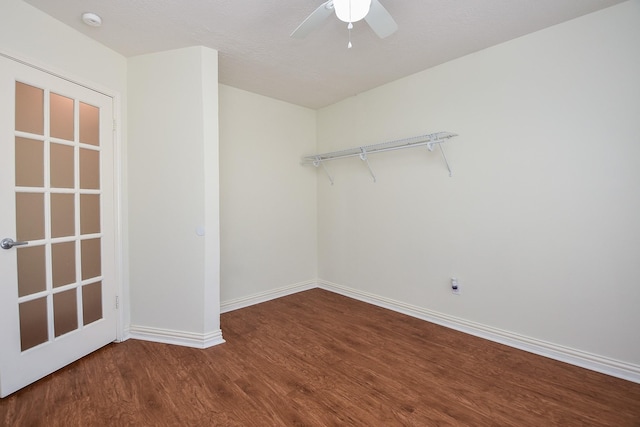 4026 Almond Lake Dr, Houston, TX 77047 - walk in closet with wood finished floors and ceiling fan