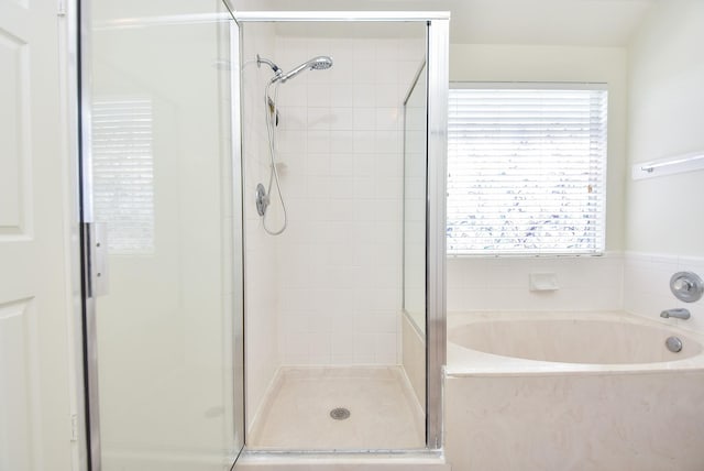 4026 Almond Lake Dr, Houston, TX 77047 - full bathroom featuring a shower stall and a garden tub
