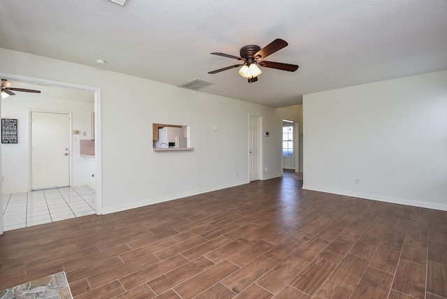 4026 Almond Lake Dr, Houston, TX 77047 - unfurnished room with ceiling fan, wood finished floors, and baseboards