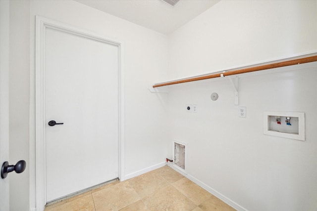 18519 Water Scene Trl, Cypress, TX 77429 - washroom with hookup for a gas dryer, hookup for an electric dryer, hookup for a washing machine, and baseboards