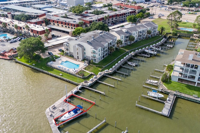 209 Yacht Club Ln Unit 209, Seabrook, TX 77586 - aerial view of a large body of water and a pool