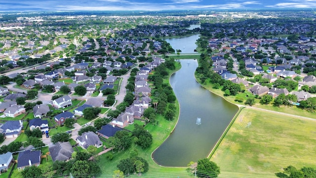 2304 Shadow Canyon Ct, Pearland, TX 77584 - aerial view of property's location with a large body of water and nearby suburban area